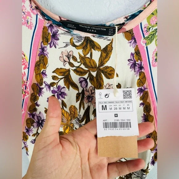 NWT Pink Gold Floral Maxi Duster Baroque Elegant Shabby Chic Dress - Picture 8 of 9